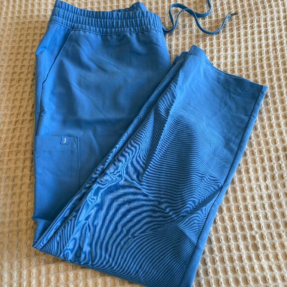 Jaanuu Women's Scrub Pant Straight Leg - CEIL BLUE - XL - Picture 1 of 7